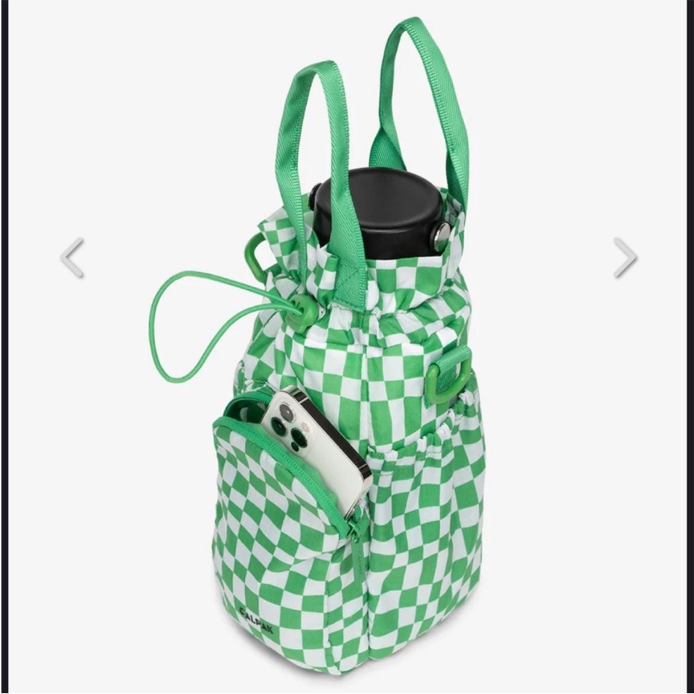 CALPAK Water Bottle Holder in Gingham NWOT - Picture 2 of 2